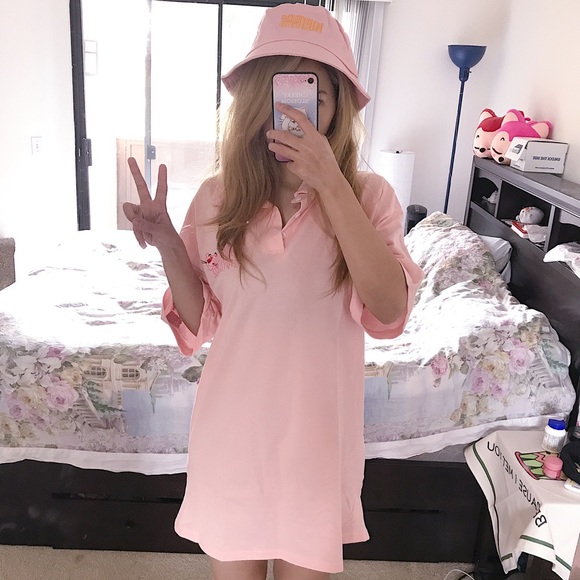 oversized polo dress